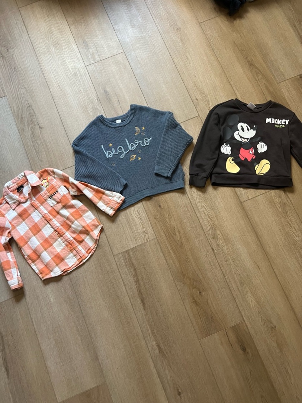 4T Toddler Boy Sweater/LongSleeve Button Down/Disney Bundle